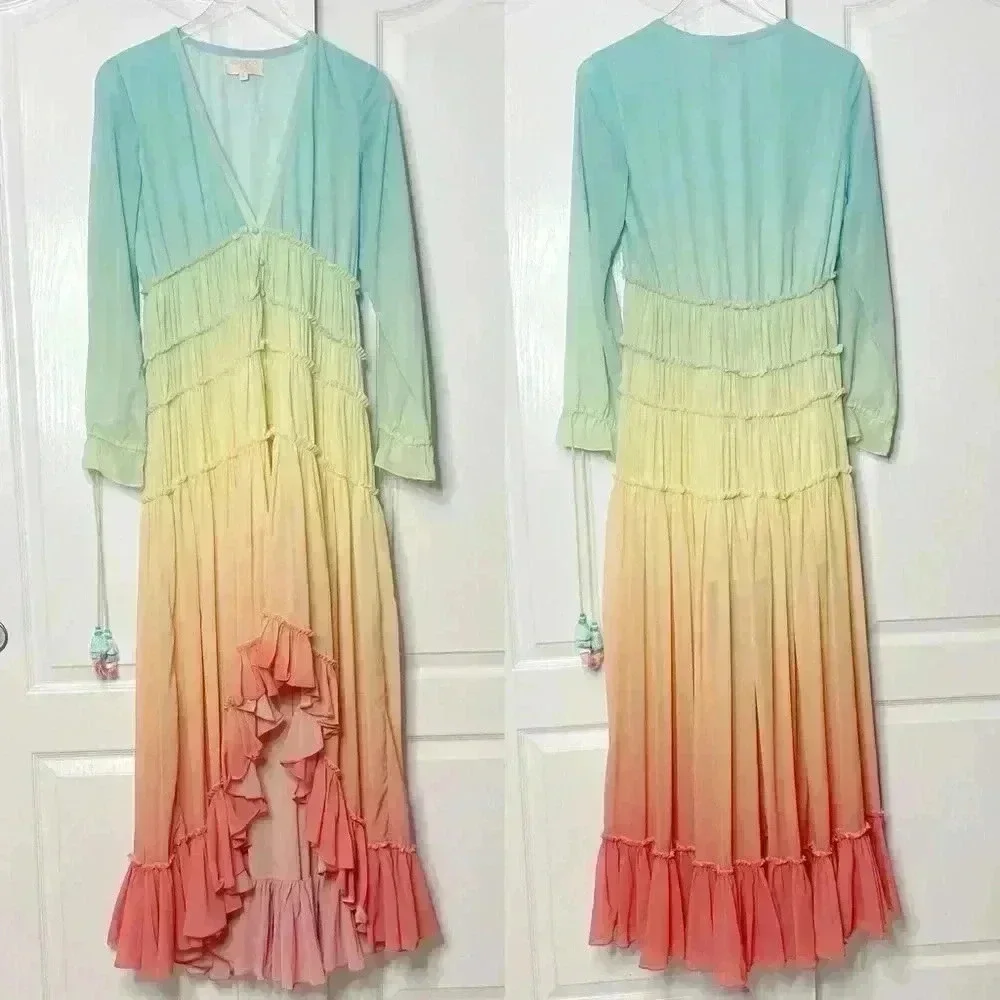 Rococo Sand Ciel Dress in Gradient Rainbow Size XS - Picture 6 of 17